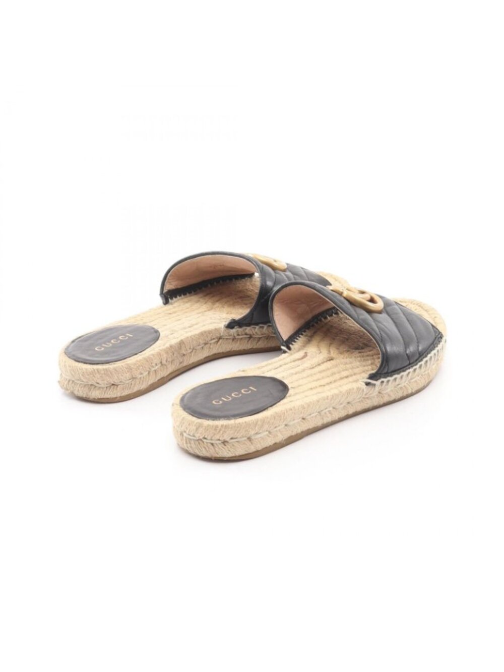 Gucci Sandals GG Marmont Espadrille Leather - Picture 2 of 13
